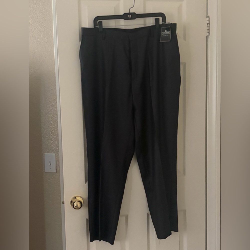 Vittorino Mens Black Dress Pants 38X30 NWT